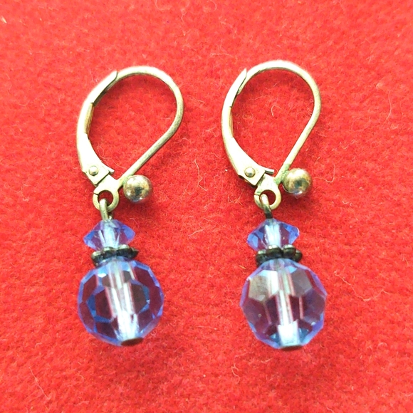 Blue earrings - Picture 1 of 2